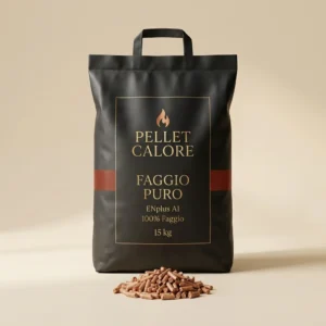 Sacco 15 kg Pellet Calore Faggio Puro