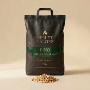 Sacco 15 kg Pellet Calore Pino DINplus