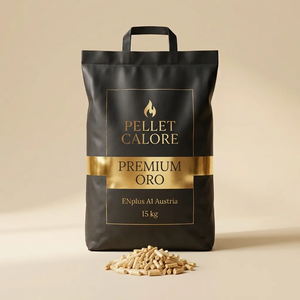 Sacco 15 kg Pellet Calore Premium Oro ENplus A1